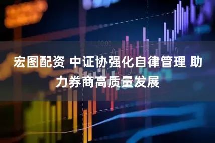 宏图配资 中证协强化自律管理 助力券商高质量发展